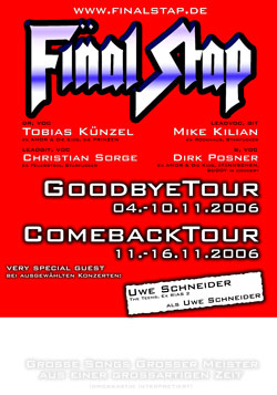 Plakat Goodbye Comeback Tour 2006 250